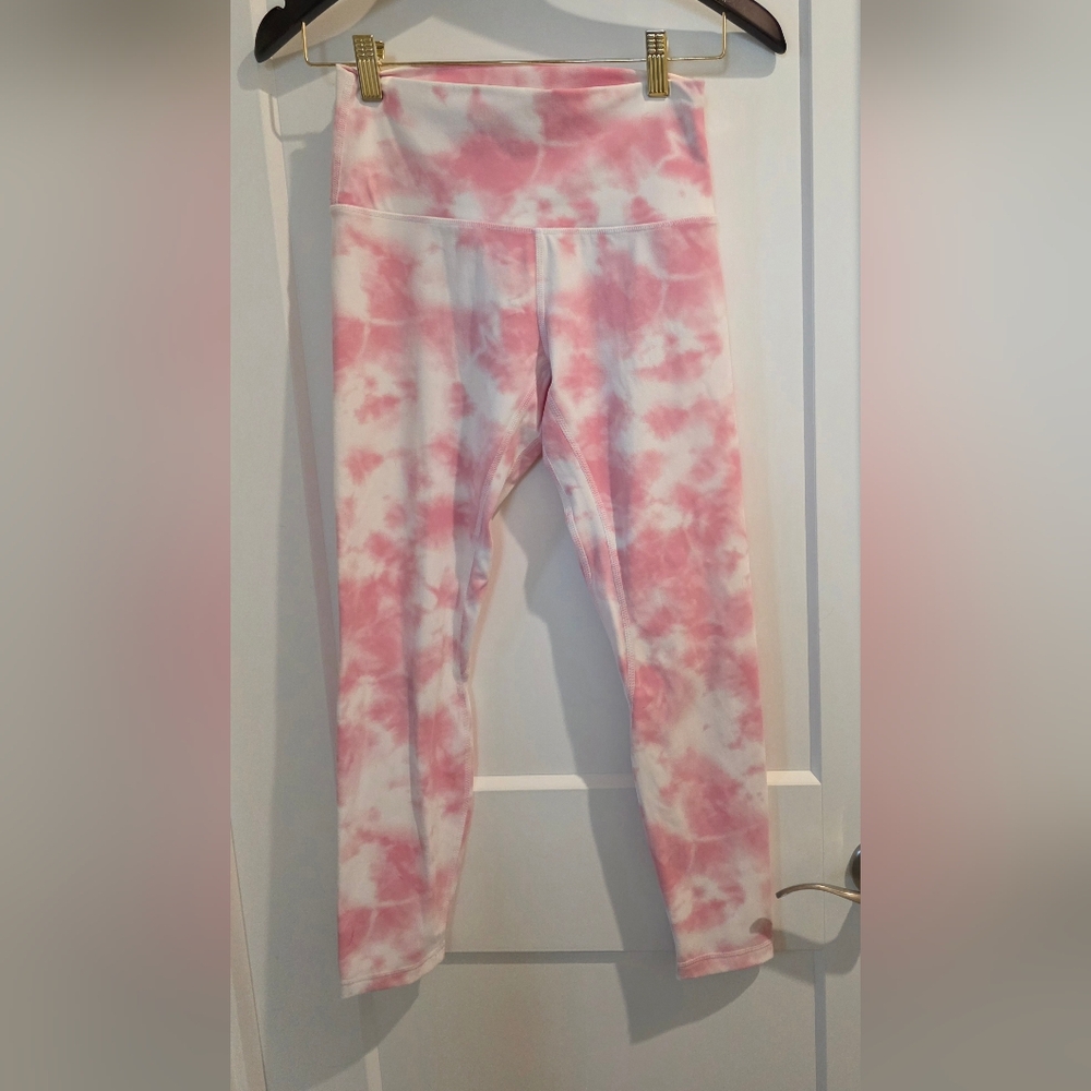 Pink Tie-Dye Woman's Leggings
